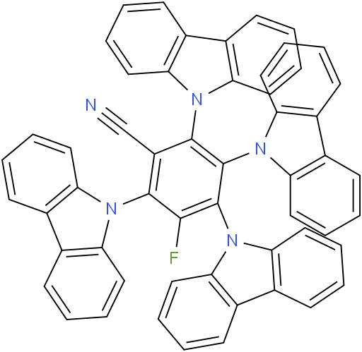 2,3,4,6-Tetra(9H-carbazol-9-yl)-5-fluorobenzonitrile