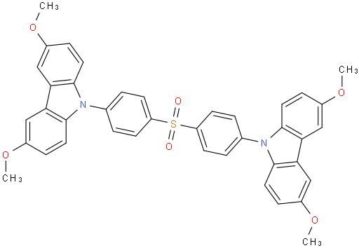 9,9'-(Sulfonylbis(4,1-phenylene))bis(3,6-dimethoxy-9H-carbazole)