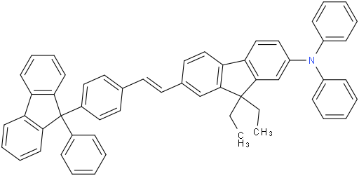 9,9-二乙基-N,N-二苯基-7-[2-[4-(9-苯基-9H-芴-9-基)苯基]乙烯基]-9H-芴-2-胺