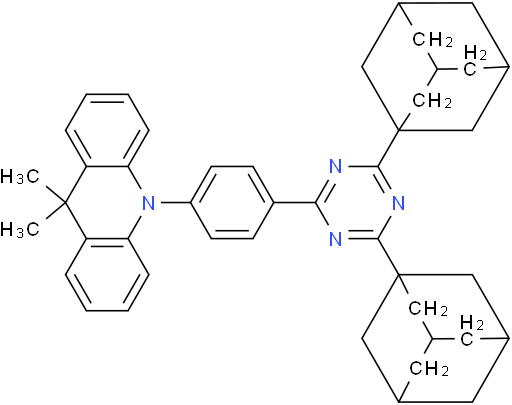 10-(4-(4,6-Di(adamantan-1-yl)-1,3,5-triazin-2-yl)phenyl)-9,9-dimethyl-9,10-dihydroacridine