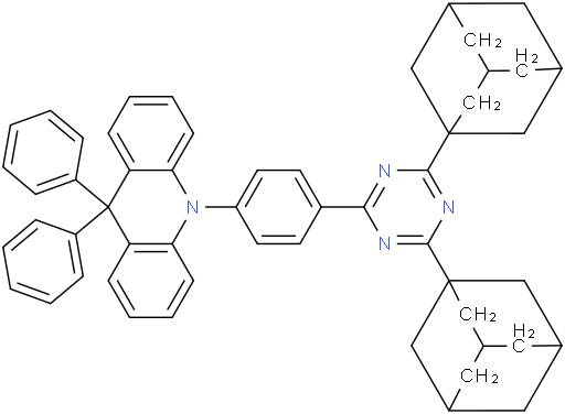 10-(4-(4,6-Di(adamantan-1-yl)-1,3,5-triazin-2-yl)phenyl)-9,9-diphenyl-9,10-dihydroacridine