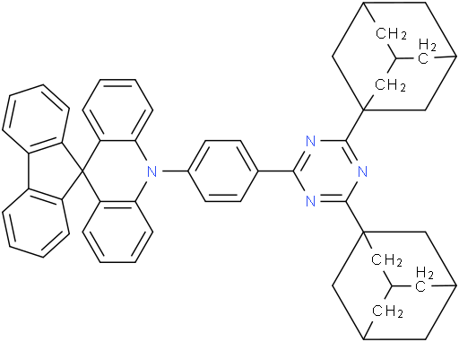 10-(4-(4,6-Di(adamantan-1-yl)-1,3,5-triazin-2-yl)phenyl)-10H-spiro[acridine-9,9'-fluorene]