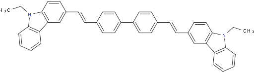 4,4'-双(9-乙基-3-咔唑乙烯基)-1,1'-联苯