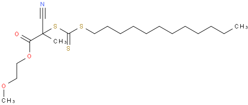 α-[2-Cyano-2-[[(dodecylthio)thioxomethyl]thio]-1-oxopropyl]-ω-methoxy-Poly(oxy-1,2-ethanediyl)