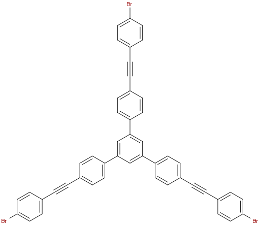 4,4''-Bis((4-bromophenyl)ethynyl)-5'-(4-((4-bromophenyl)ethynyl)phenyl)-1,1':3',1''-terphenyl