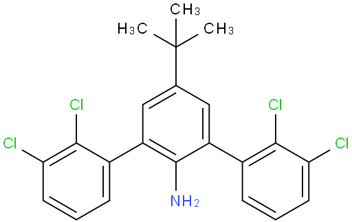 5'-(tert-butyl)-2,2'',3,3''-tetrachloro-[1,1':3',1''-terphenyl]-2'-amine