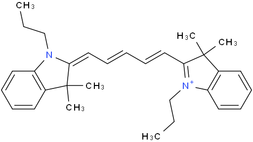 2-((1E,3E)-5-((E)-3,3-dimethyl-1-propylindolin-2-ylidene)penta-1,3-dien-1-yl)-3,3-dimethyl-1-propyl-3H-indol-1-ium