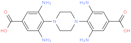 4,4'-(piperazine-1,4-diyl)bis(3,5-diaminobenzoic acid)