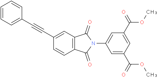 dimethyl 5-(1,3-dioxo-5-(phenylethynyl)isoindolin-2-yl)isophthalate