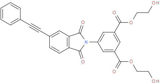 bis(2-hydroxyethyl) 5-(1,3-dioxo-5-(phenylethynyl)isoindolin-2-yl)isophthalate