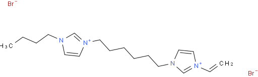 1-丁基-3-(6-(1-乙烯基-1H-咪唑-3-基-3-基)己基)-1H-咪唑-3-基
