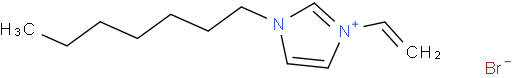 3-乙烯基-1-庚基-1H-咪唑鎓溴化物(1:1)