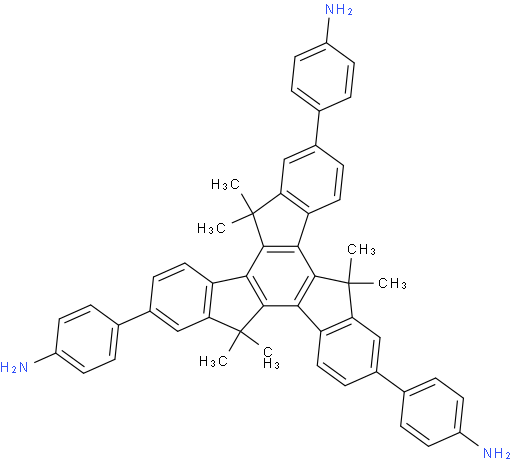 4,4',4''-(5,5,10,10,15,15-hexamethyl-10,15-dihydro-5H-diindeno[1,2-a:1',2'-c]fluorene-2,7,12-triyl)trianiline
