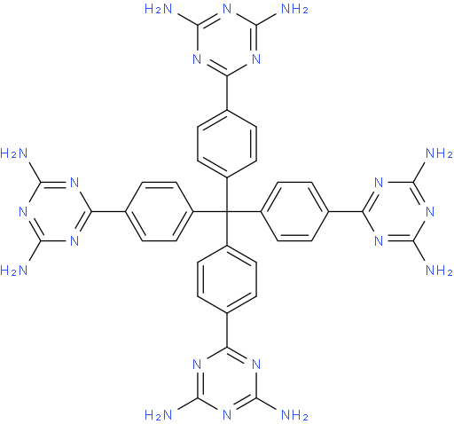 6,6',6'',6'''-(methanetetrayltetrakis(benzene-4,1-diyl))tetrakis(1,3,5-triazine-2,4-diamine)