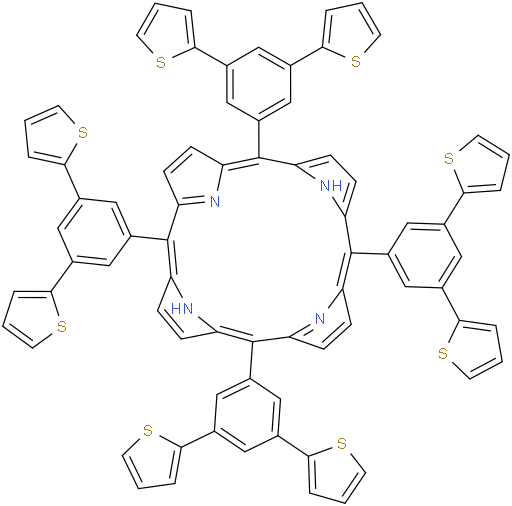 5,10,15,20-tetrakis(3,5-di(thiophen-2-yl)phenyl)porphyrin