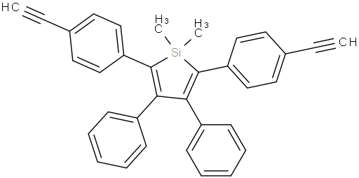 2,5-bis(4-ethynylphenyl)-1,1-dimethyl-3,4-diphenyl-1H-silole