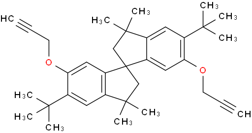 5,5'-di-tert-butyl-3,3,3',3'-tetramethyl-6,6'-bis(prop-2-yn-1-yloxy)-2,2',3,3'-tetrahydro-1,1'-spirobi[indene]