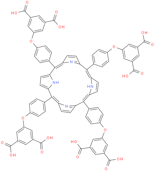 5,5',5'',5'''-((porphyrin-5,10,15,20-tetrayltetrakis(benzene-4,1-diyl))tetrakis(oxy))tetraisophthalic acid