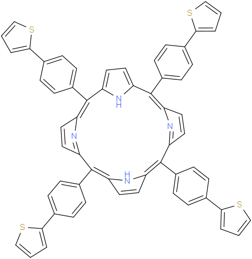 5,10,15,20-tetrakis(4-(thiophen-2-yl)phenyl)porphyrin