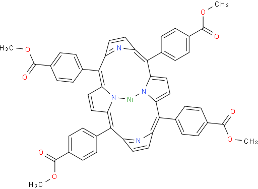 Tetramethyl 5,10,15,20-tetrakis (4-carboxyphenyl)porphyrinato]-nicke l(II)