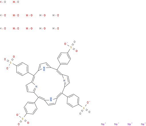 内消旋(4-磺酸苯基)卟吩四钠盐十二水合物