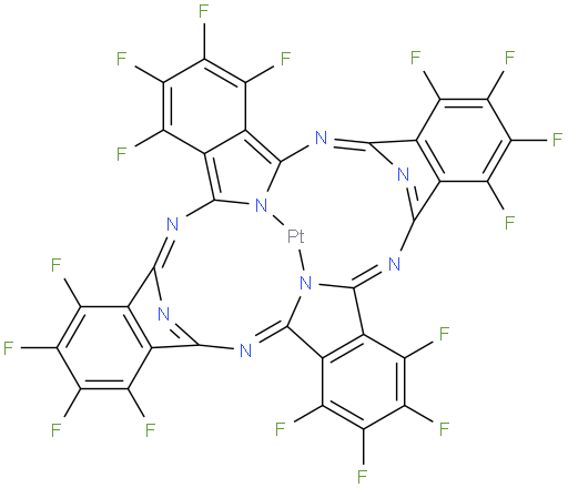 1,2,3,4,8,9,10,11,15,16,17,18,22,23,24,25-hexadecafluorophthalocyanine Pt(II)