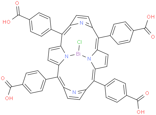 Bismuth(III) meso-5,10,15,20-tetrakis(4-carboxyphenyl)porphyrin chloride