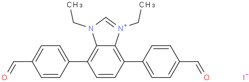 1,3-diethyl-4,7-bis(4-formylphenyl)-1H-benzo[d]imidazol-3-ium iodide
