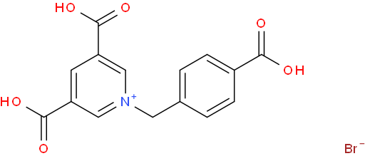 3,5-dicarboxy-1-(4-carboxybenzyl)pyridin-1-ium bromide