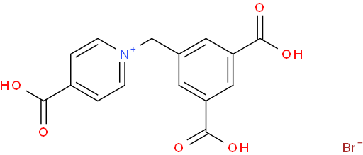 4-carboxy-1-(3,5-dicarboxybenzyl)pyridin-1-ium bromide