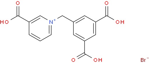 3-carboxy-1-(3,5-dicarboxybenzyl)pyridin-1-ium bromide