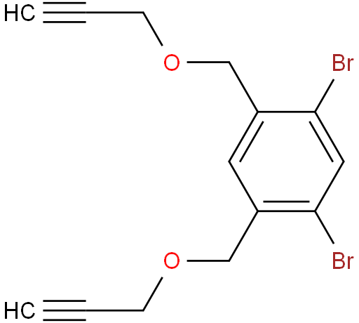 1,5-dibromo-2,4-bis((prop-2-yn-1-yloxy)methyl)benzene