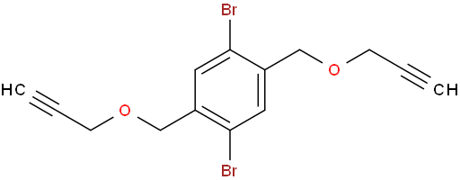 1,4-dibromo-2,5-bis((prop-2-yn-1-yloxy)methyl)benzene
