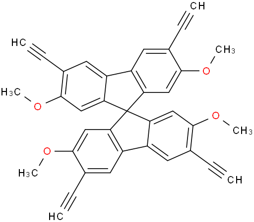 9,​9'-​Spirobi[9H-​fluorene]​, 3,​3',​6,​6'-​tetraethynyl-​2,​2',​7,​7'-​tetramethoxy-