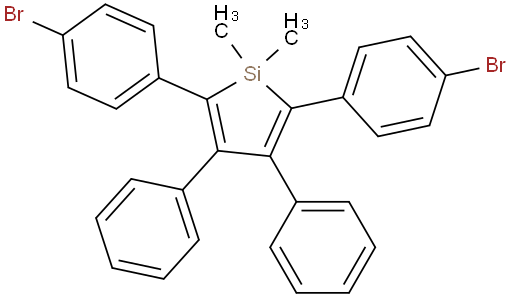 2,5-双(4-溴苯基)-1,1-二甲基-3,4-二苯基-1H-硅