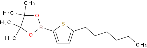 2-(5-己基噻吩-2-基)-4,4,5,5-四甲基-1,3,2-二氧杂硼杂环戊烷