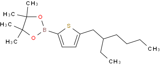 2-(5-(2-乙基己基)噻吩-2-基)-4,4,5,5-四甲基-1,3,2-二氧硼烷