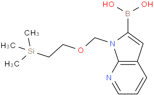 (1-((2-(三甲基甲硅烷基)乙氧基)甲基)-1H-吡咯并[2,3-b]吡啶-2-基)硼酸