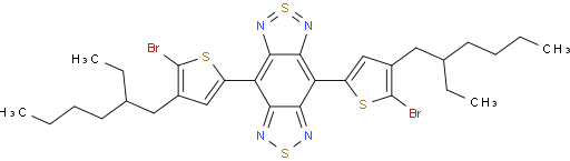 4,8-二(5-溴-4-(2-乙基己基)噻吩-2-基)苯并[1,2-C:4,5-C']双([1,2,5]噻二唑)