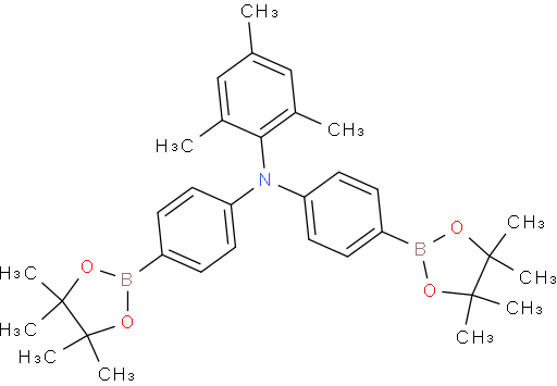 2,4,6-三甲基-N,N-双(4-(4,4,5,5-四甲基-1,3,2-二氧杂硼烷-2-基)苯基)苯胺