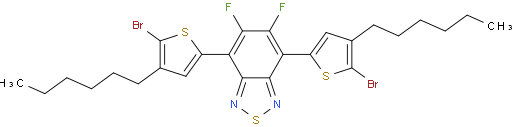 4,7-双(5-溴-4-己基噻吩-2-基)-5,6-二氟苯并[c][1,2,5]噻二唑