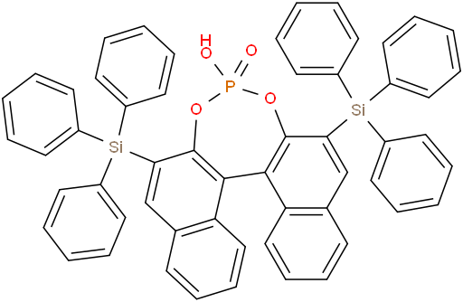(R)-(–)-3,3'-双(三苯甲硅烷基)-1,1'-联萘-2,2'-二酚磷酸酯