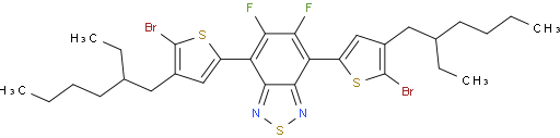 4,7-双(5-溴-4-(2-乙基己基)噻吩-2-基)-5,6-二氟苯并[c][1,2,5]噻二唑