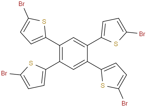 1,2,4,5-tetrakis(5-bromothiophen-2-yl)benzene