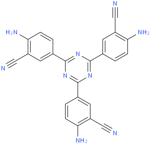 5,5',5''-(1,3,5-triazine-2,4,6-triyl)tris(2-aminobenzonitrile)