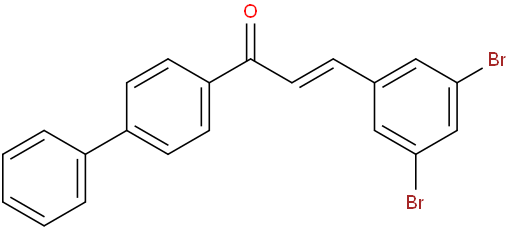 1-([1,1'-biphenyl]-4-yl)-3-(3,5-dibromophenyl)prop-2-en-1-one