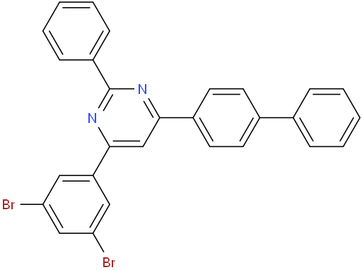 4-([1,1'-biphenyl]-4-yl)-6-(3,5-dibromophenyl)-2-phenylpyrimidine