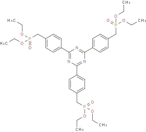 hexaethyl (((1,3,5-triazine-2,4,6-triyl)tris(benzene-4,1-diyl))tris(methylene))tris(phosphonate)