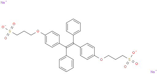 sodium 3,3'-(((1,2-diphenylethene-1,2-diyl)bis(4,1-phenylene))bis(oxy))bis(propane-1-sulfonate)