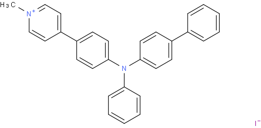 4-(4-([1,1'-biphenyl]-4-yl(phenyl)amino)phenyl)-1-methylpyridin-1-ium iodide